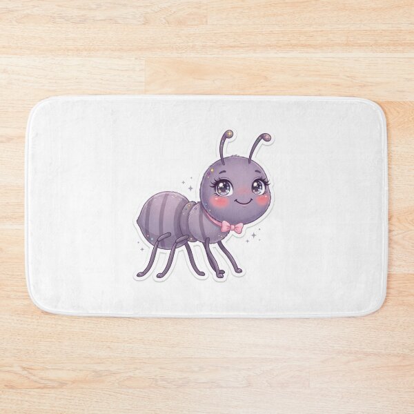 Item preview, Adorable Royal Purple Ant Princess Sticker - Cute Furry Character with Crown, Jewels, and Crystals designed and sold by Stickivo.