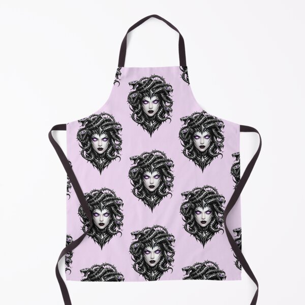 Item preview, Cyber-Gothic Medusa | Neo-Traditional Barbed Wire Tattoo Art designed and sold by Studio77-Gothic.
