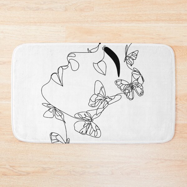 Item preview, Abstract portrait with Butterflies designed and sold by Desikhanna123.