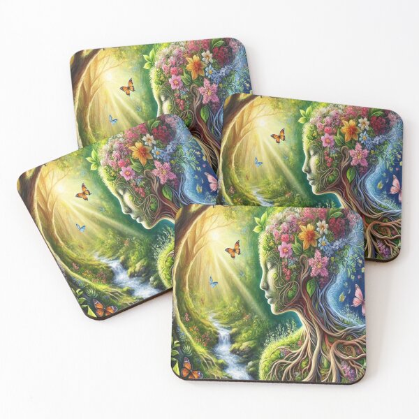 Item preview, Floral Nature Spirit in Sunlit Forest designed and sold by Naynners Designs.