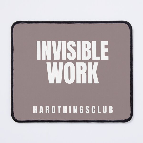 Item preview, Invisible Work – Discipline Over Comfort T-Shirt | Minimalist Motivation | Hard Things Club designed and sold by ArtiVibeAura.