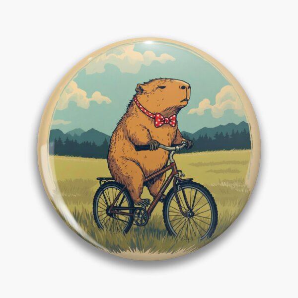 Item preview, Old One Capybara Guy on The Bike designed and sold by byaga.