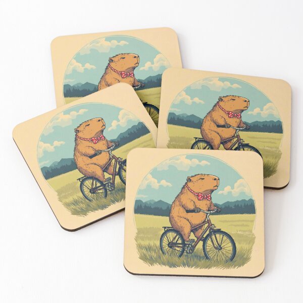 Item preview, Old One Capybara Guy on The Bike designed and sold by byaga.