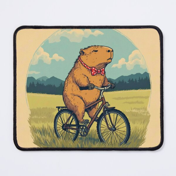 Item preview, Old One Capybara Guy on The Bike designed and sold by byaga.