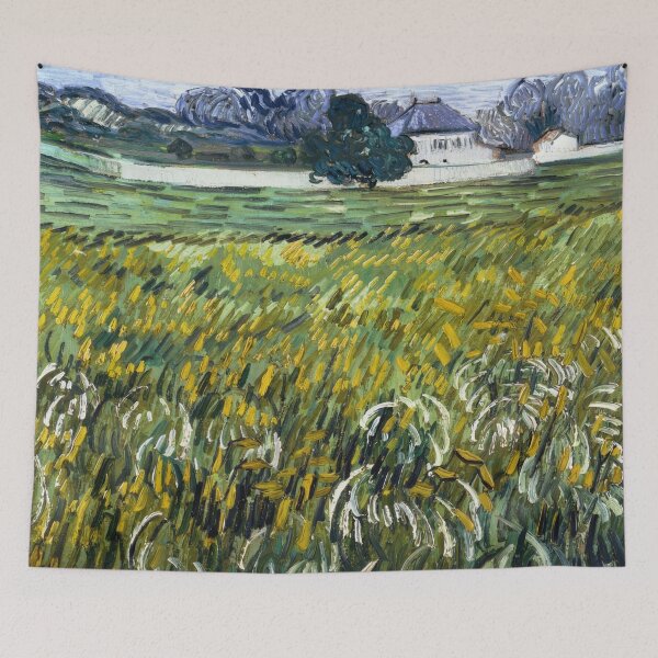 Item preview, House at Auvers by Vincent van Gogh: Post Impressionist Landscape Poster designed and sold by artofuniverse.