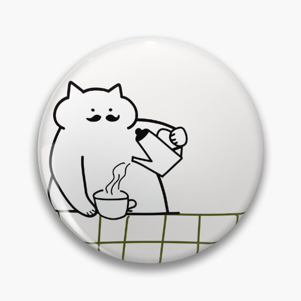 Item preview, Barista Cat — Coffee Pouring Feline Illustration designed and sold by RM-Journey.