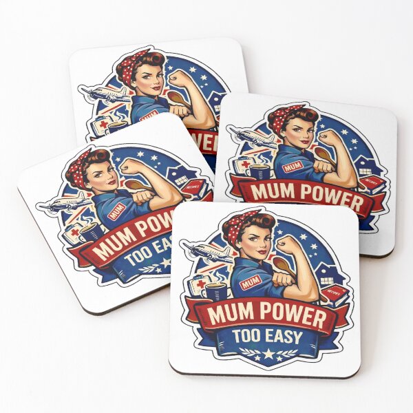 Item preview, Mum Power, Too Easy retro Rosie the Riveter Inspired Design designed and sold by MuggyandMo.