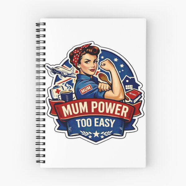 Item preview, Mum Power, Too Easy retro Rosie the Riveter Inspired Design designed and sold by MuggyandMo.