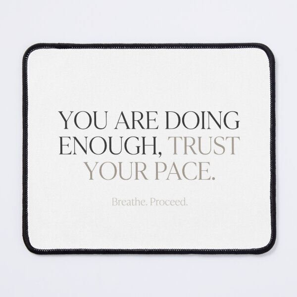 Item preview, Trust Your Pace - Minimalist Self-Care Affirmation Art designed and sold by MaynyStudio.