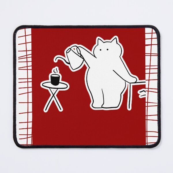 Item preview, Coffee Making Cat — Cozy Cafe Aesthetic Art designed and sold by RM-Journey.