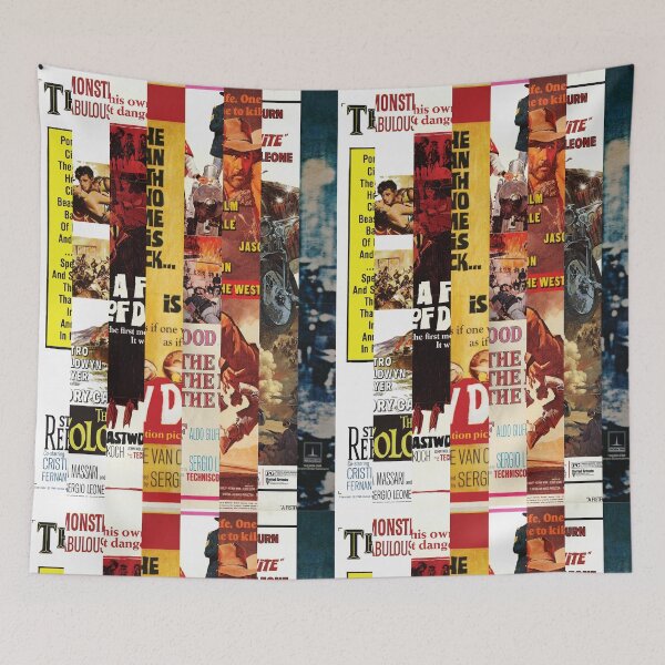Item preview, Sergio Leone Films:  Cinema Poster Abstract Art Print designed and sold by Mr Mustard Prints.