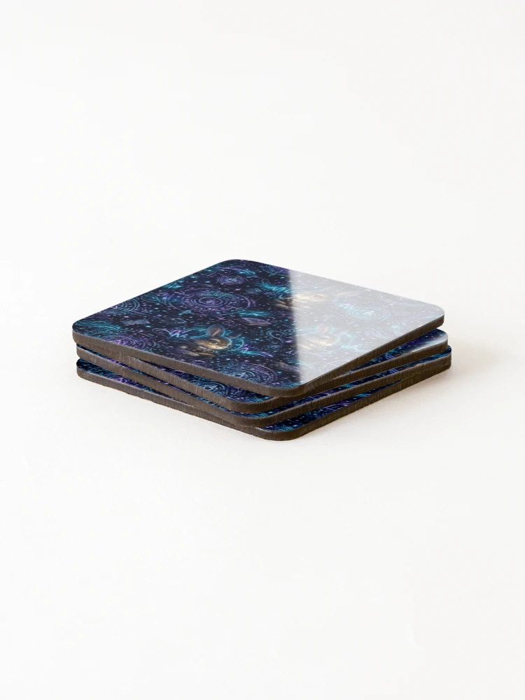 Thumbnail 4 of 5, Coasters (Set of 4), Silent Codex Pattern designed and sold by InnerwayStudio.