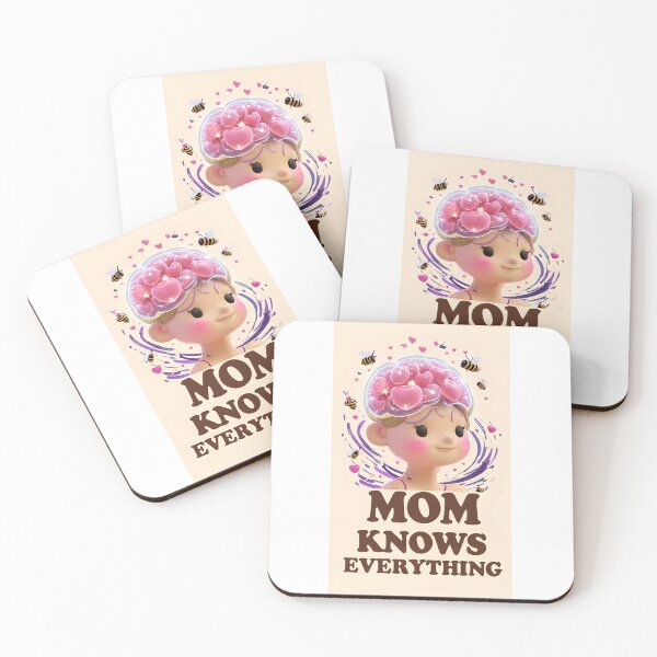 Item preview, Mom Knows Everything – Funny Cute Mother’s Day Kawaii Mom Design designed and sold by SmartyWonders.