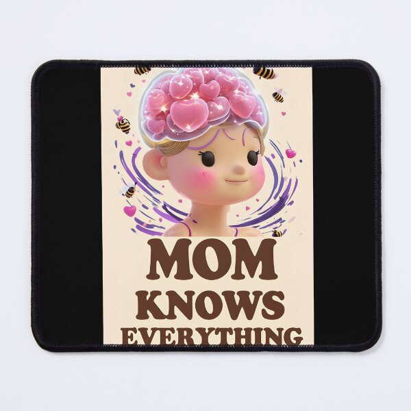 Item preview, Mom Knows Everything – Funny Cute Mother’s Day Kawaii Mom Design designed and sold by SmartyWonders.