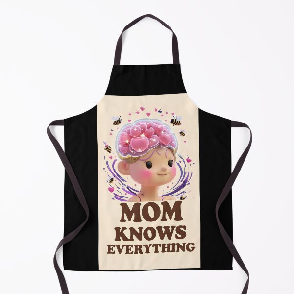 Item preview, Mom Knows Everything – Funny Cute Mother’s Day Kawaii Mom Design designed and sold by SmartyWonders.