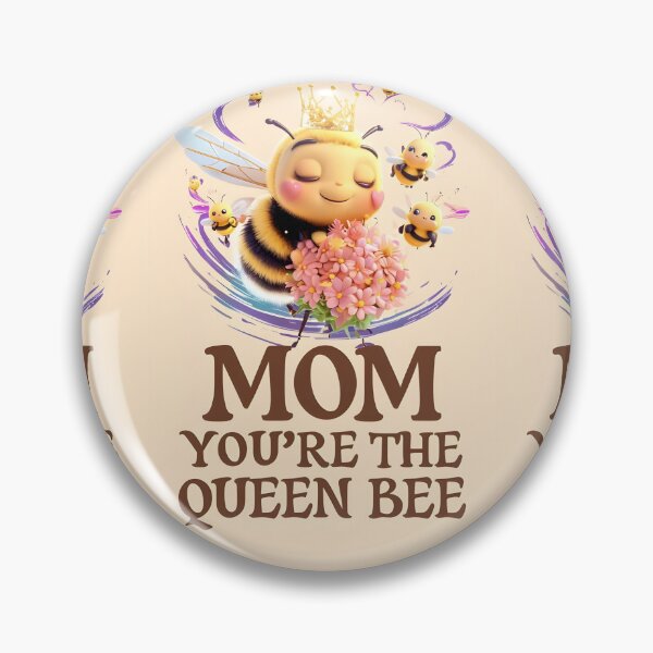 Item preview, Mom You’re the Queen Bee – Cute Kawaii Bee Mother’s Day Design designed and sold by SmartyWonders.