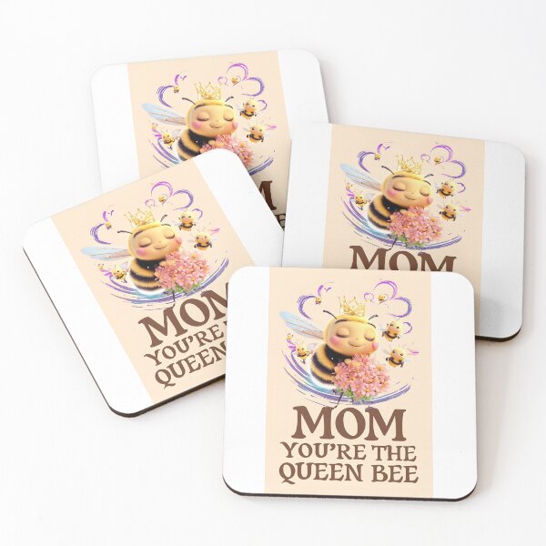 Item preview, Mom You’re the Queen Bee – Cute Kawaii Bee Mother’s Day Design designed and sold by SmartyWonders.
