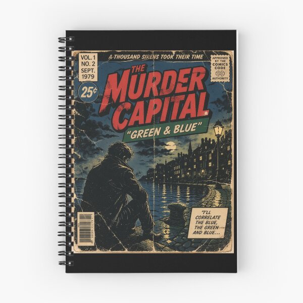 Item preview, The Murder Capital - Green & Blue Comic designed and sold by Wanderdreaming.