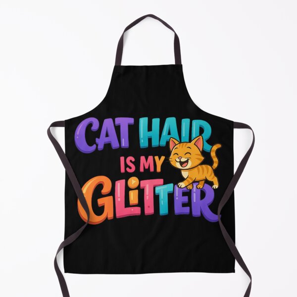 Item preview, Cat Hair Is My Glitter Funny Cat Lover Quote Cute Sparkle Kitty Design designed and sold by Ladys-Gents.