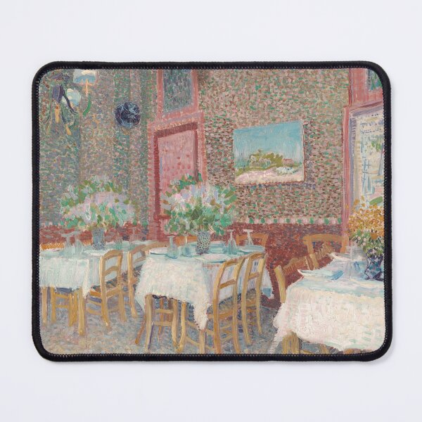 Item preview, Interior of a Restaurant by Vincent van Gogh: Post Impressionist Cafe Art Poster designed and sold by artofuniverse.