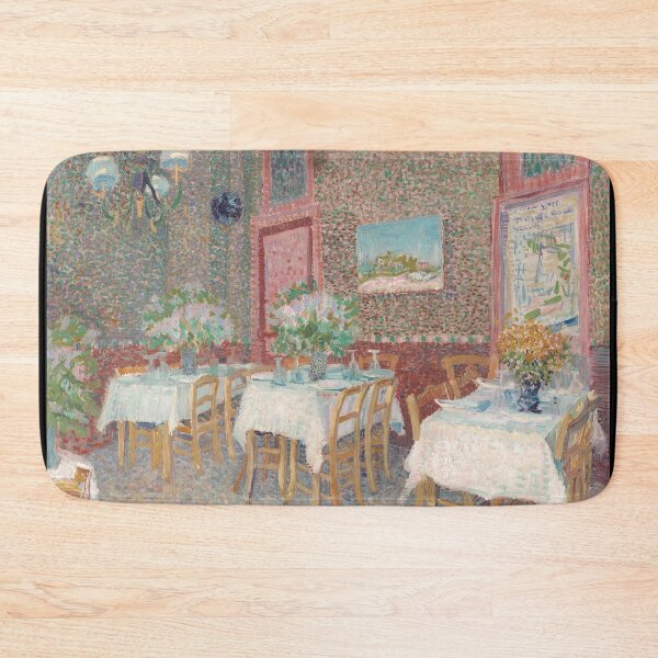 Item preview, Interior of a Restaurant by Vincent van Gogh: Post Impressionist Cafe Art Poster designed and sold by artofuniverse.