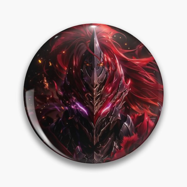 Item preview, Dark Fantasy Knight Armor | Crimson Warrior Anime Style | Gothic Fire Warrior Art designed and sold by Dyan4.