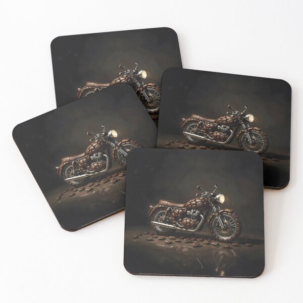 Item preview, Caffeine Ride Motorcycle Built from Coffee Beans Artwork designed and sold by Marcu Ioachim.