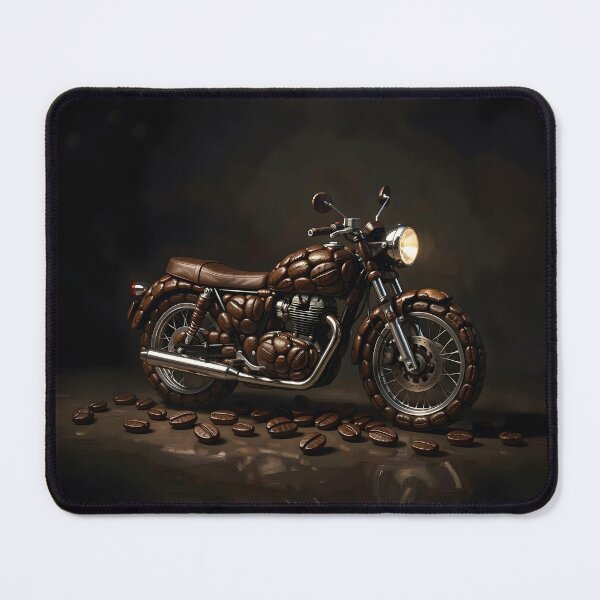 Item preview, Caffeine Ride Motorcycle Built from Coffee Beans Artwork designed and sold by Marcu Ioachim.