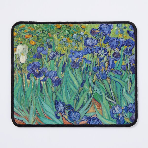 Item preview, Irises by Vincent van Gogh: Post Impressionist Floral Fine Art Print designed and sold by artofuniverse.