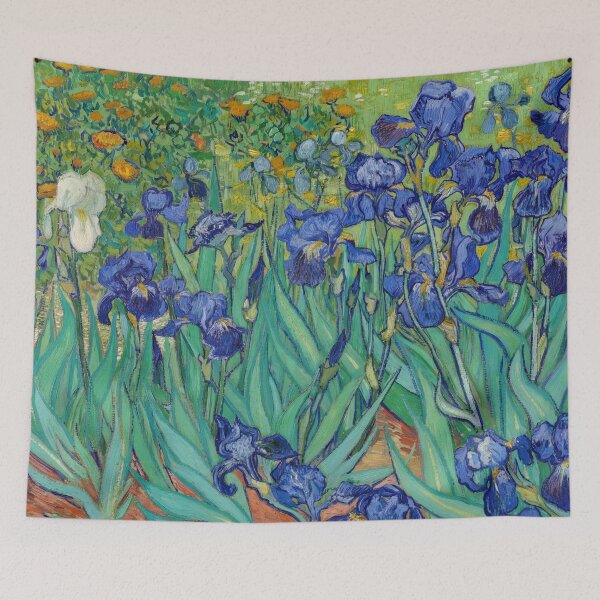 Item preview, Irises by Vincent van Gogh: Post Impressionist Floral Fine Art Print designed and sold by artofuniverse.