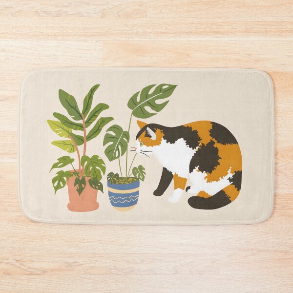 Item preview, Calico Cat With House Plants designed and sold by xiao xuans.