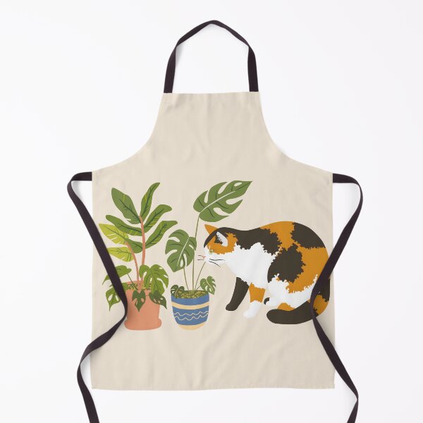 Item preview, Calico Cat With House Plants designed and sold by xiao xuans.
