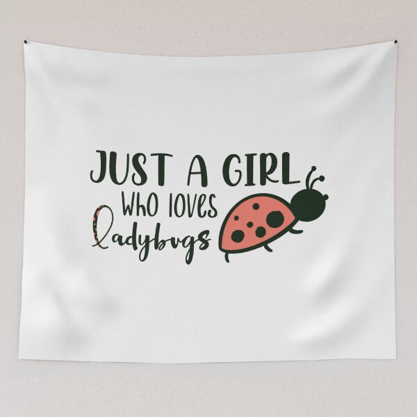 Item preview, Just A Girl Who Loves Ladybugs designed and sold by SuperFloofRes.