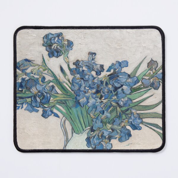 Item preview, Irises 4 by Vincent van Gogh: Blue Floral Still Life Poster designed and sold by artofuniverse.