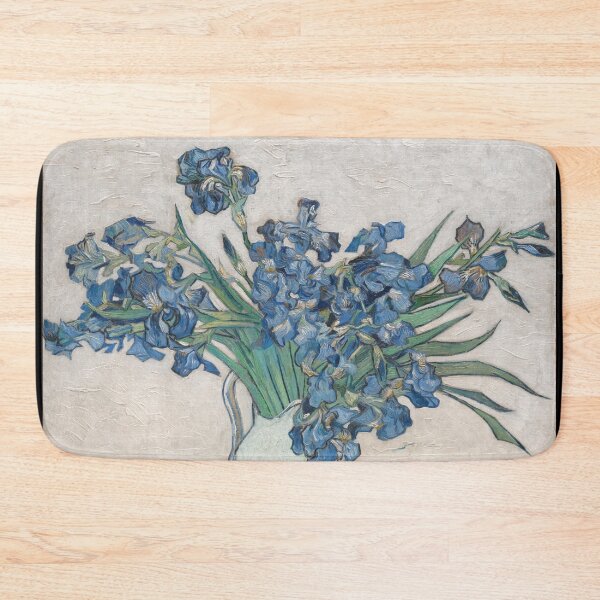Item preview, Irises 4 by Vincent van Gogh: Blue Floral Still Life Poster designed and sold by artofuniverse.