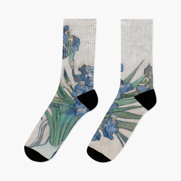 Item preview, Irises 4 by Vincent van Gogh: Blue Floral Still Life Poster designed and sold by artofuniverse.