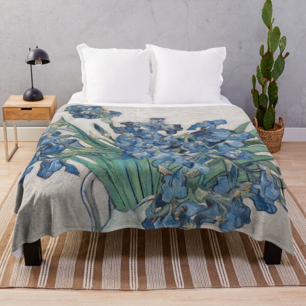 Item preview, Irises 4 by Vincent van Gogh: Blue Floral Still Life Poster designed and sold by artofuniverse.