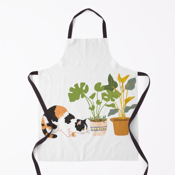 Item preview, Calico Cat With House Plants designed and sold by xiao xuans.