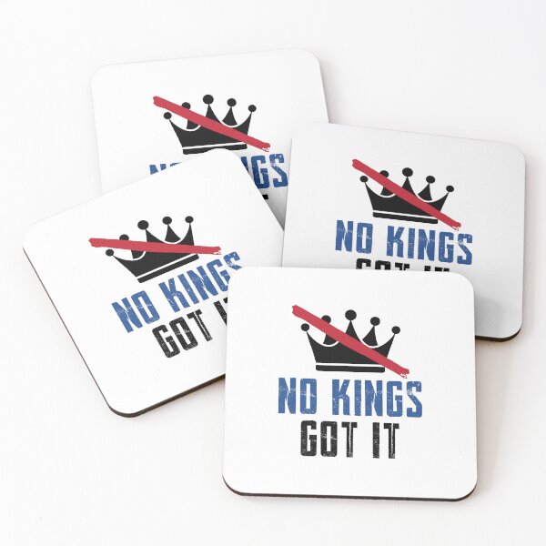 Item preview, No Kings Got It Anti Monarchy Distressed Crown designed and sold by designclub.