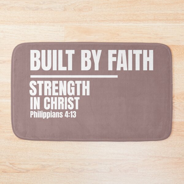 Item preview, Built By Faith Christian T-Shirt | Philippians 4:13 Strength in Christ | Faith Apparel Motivation designed and sold by BuiltbyFaith.