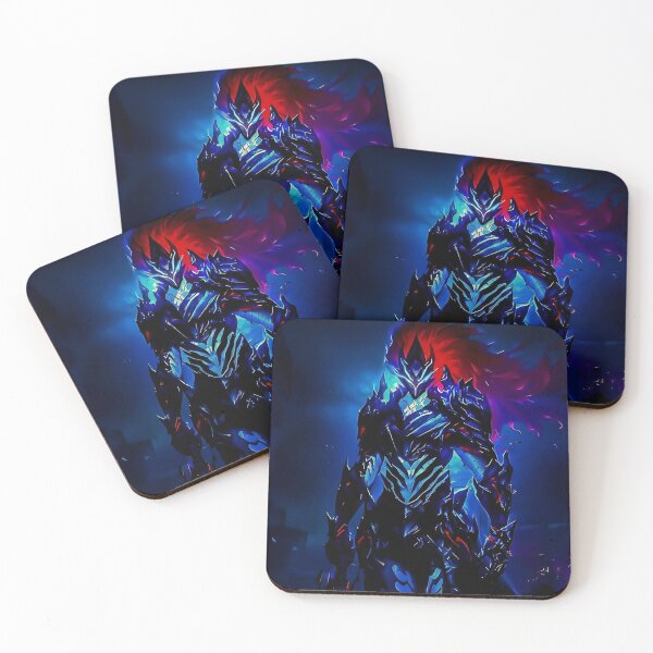 Item preview, Neon Dark Knight Warrior | Cyber Fantasy Armor | Glowing Blue Anime Warrior Art designed and sold by Dyan4.
