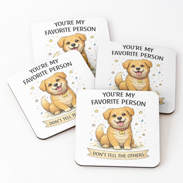 Item preview, You’re My Favorite Person Dog Sticker Funny Gift designed and sold by Gentlestate.