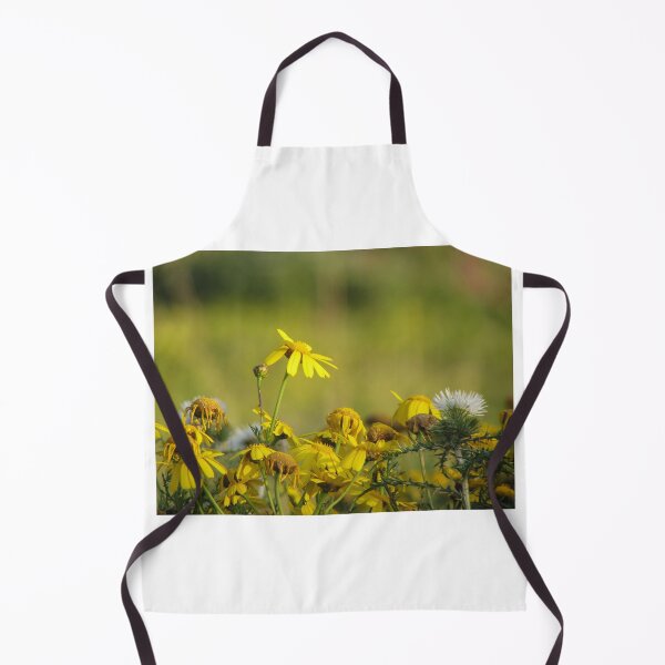 Item preview, Yellow Wildflowers and Daisies in Sunlit Meadow With Thistle Detail and Shallow Depth of Field designed and sold by Nmallia.