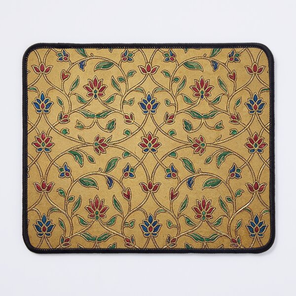 Item preview, Rajput Floral Gold Vine Seamless Pattern Art designed and sold by RajRang.