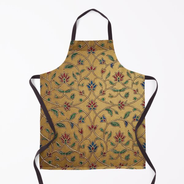 Item preview, Rajput Floral Gold Vine Seamless Pattern Art designed and sold by RajRang.