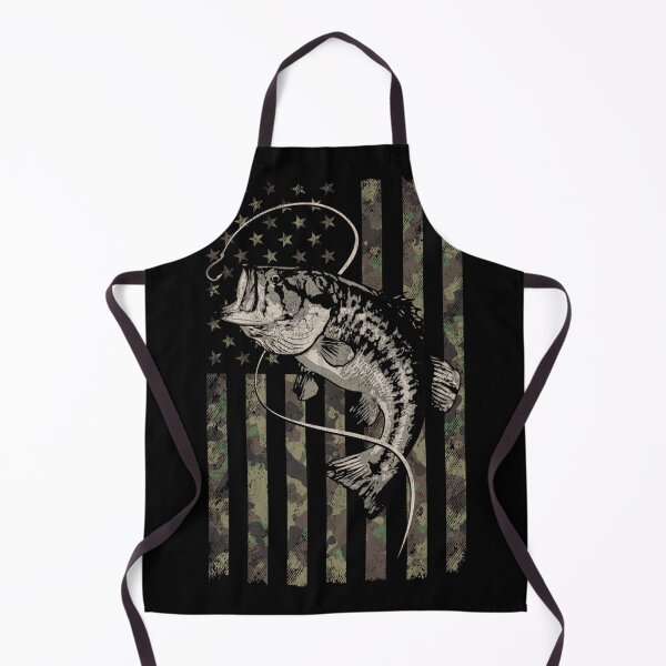 Item preview, Fishing Camo American Flag Bass Fish (Design on Back) designed and sold by TomAScott27.