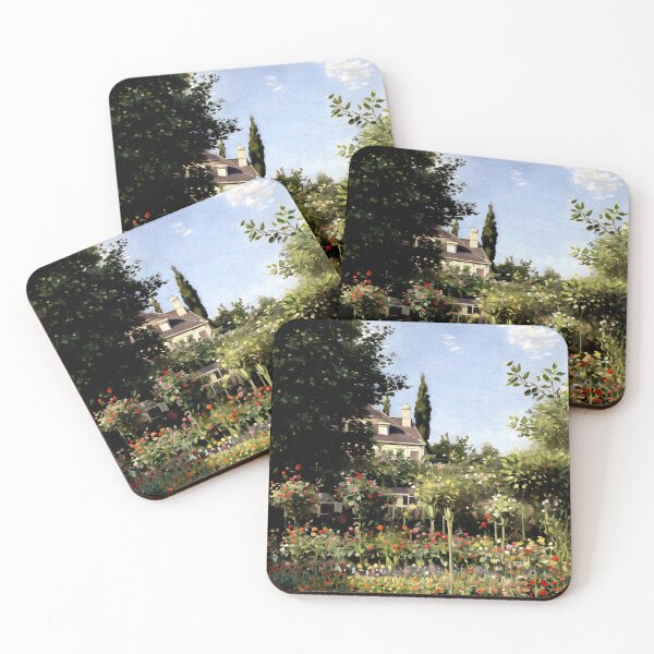 Item preview, Garden in Bloom at Sainte-Adresse: Sunlit Coastal Terrace designed and sold by artdesignsnow.