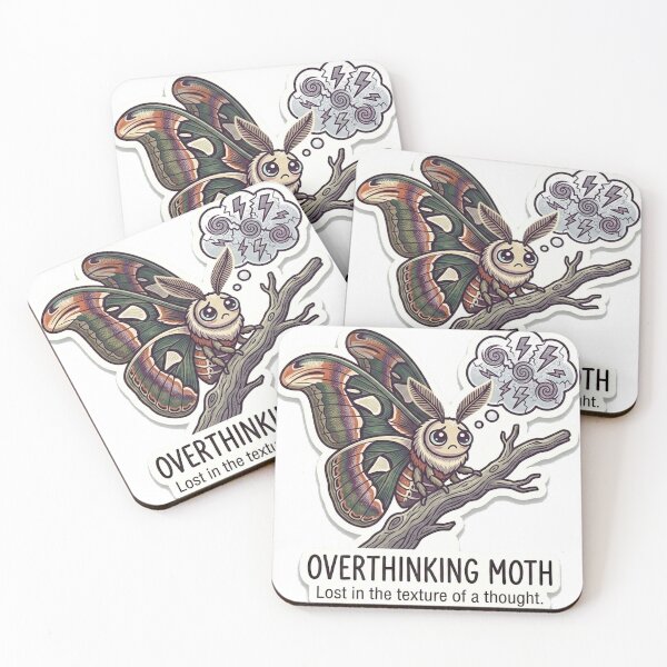 Item preview, Moth Overthinking designed and sold by ndmedia.