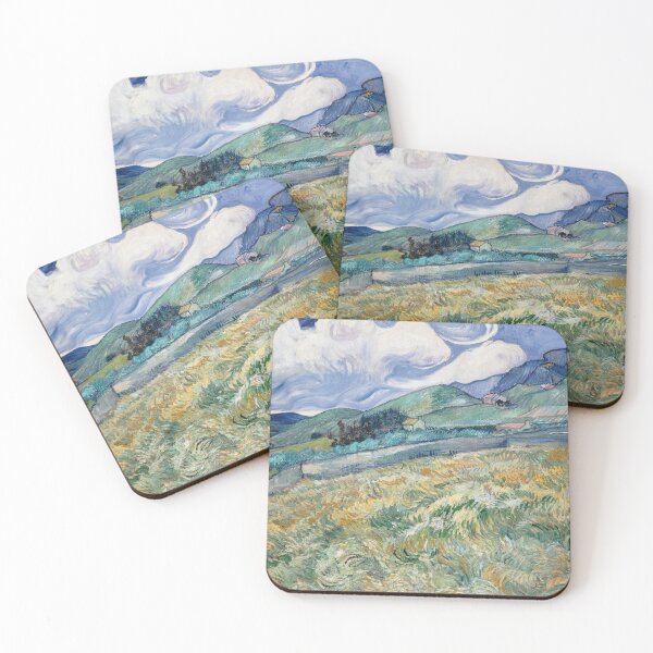 Item preview, Landscape From Saint Remy by Vincent van Gogh: Post Impressionist Landscape Print designed and sold by artofuniverse.