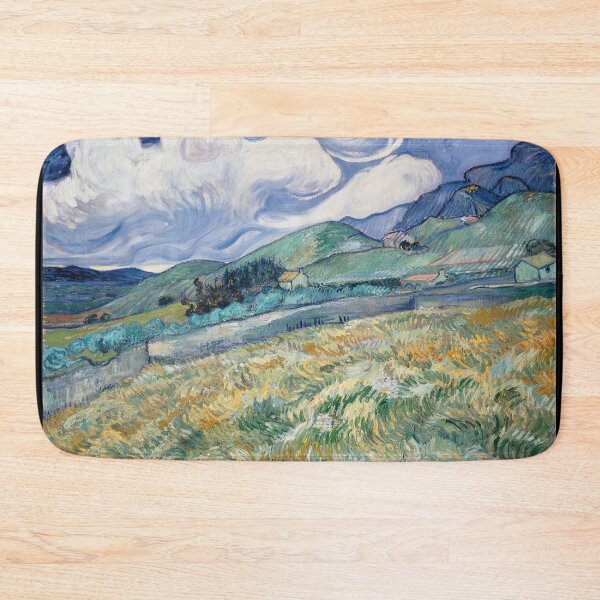 Item preview, Landscape From Saint Remy by Vincent van Gogh: Post Impressionist Landscape Print designed and sold by artofuniverse.